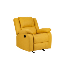 Yellow Reclining Glider Single Seat Sofa