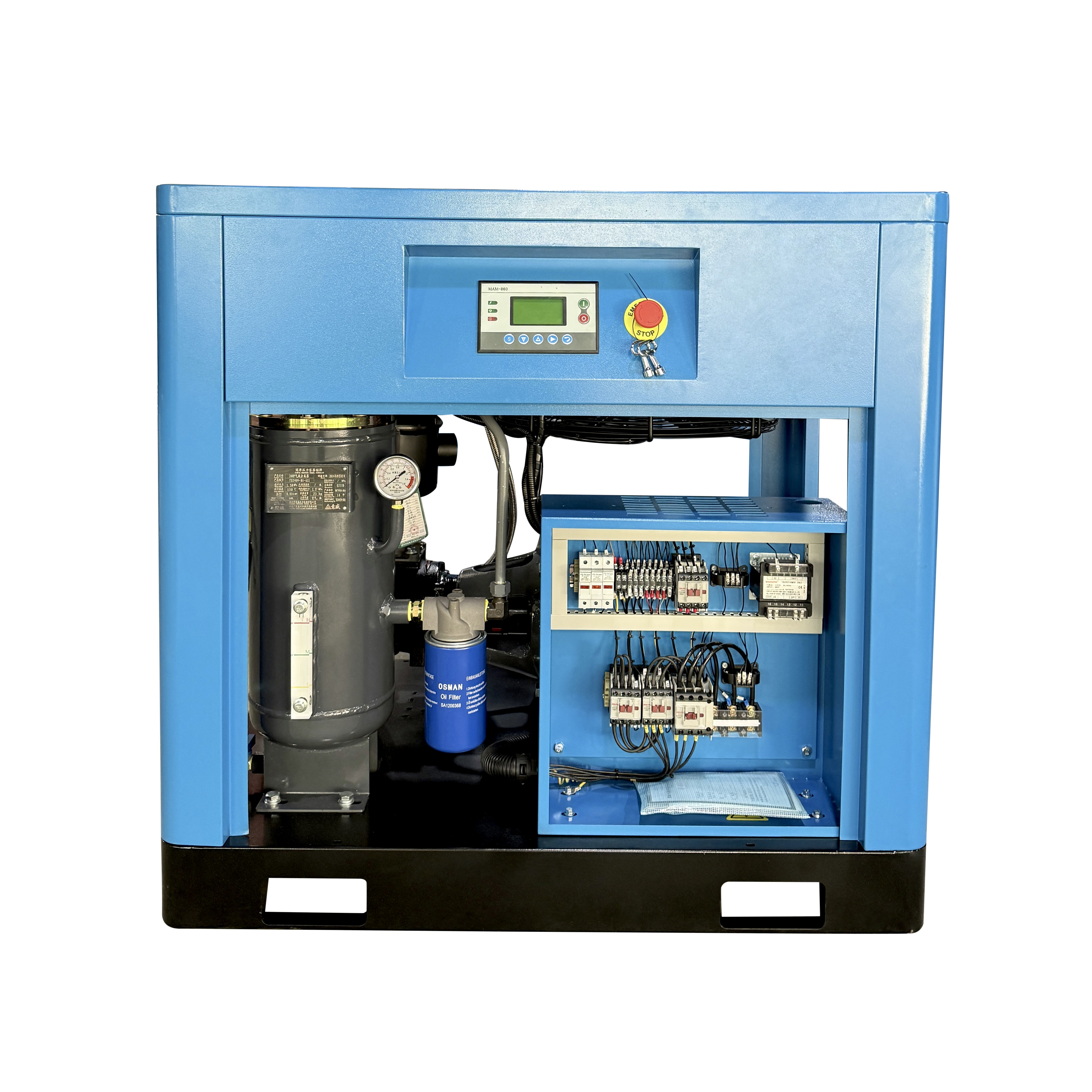Роторно-винтовой воздушный компрессор мощностью 15 л.с. 15HP rotary screw air compressor