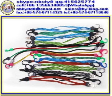 Elastic bungee cord with hook , bungee cord hook , luggage elastics
