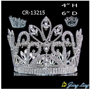 Flower Shape Full Round Beauty Queen Crowns