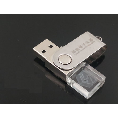 Customizable engraving 32GB 128GB crystal USB flash drive