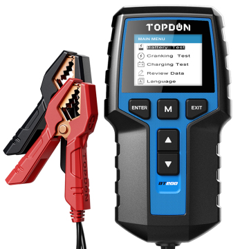 TOPDON BT200 - Portable 12V-24V Battery Tester for Cars (100-2000 CCA)