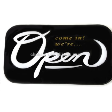 new design shop open closed sign advertising LED open sign steel box open sign