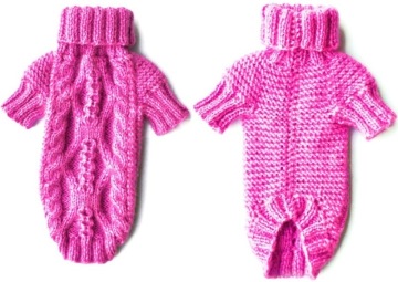 Fashionable Superior Quality Hand Knit Dog Sweater Coat Cardigan