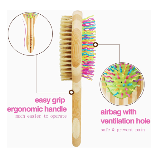 Bamboo Dog Brush for Detangling