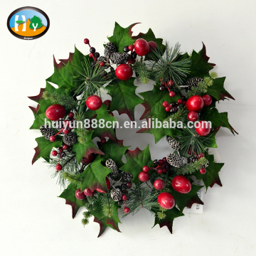Indoor & outdoor artificial christmas wreaths undecorated for christmas decor