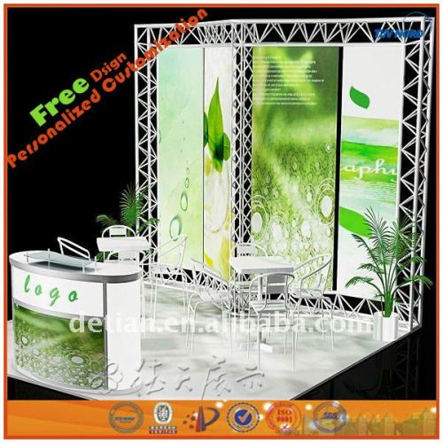 3x6 small acylic & fabrics exhibition booth made in china