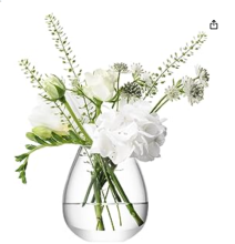 Wide-mouthe Glass Vase simple style Clear Glass vase