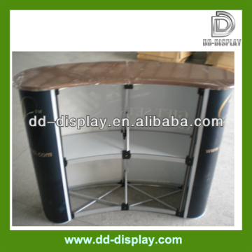 Modern aluminium pop up counter