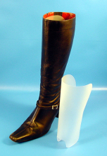 Clear Plastic Boot Insert, Boot Storage Inserts, Boot Shape Insert