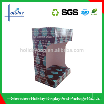 Large capacity corrugated cardboard counter display cases