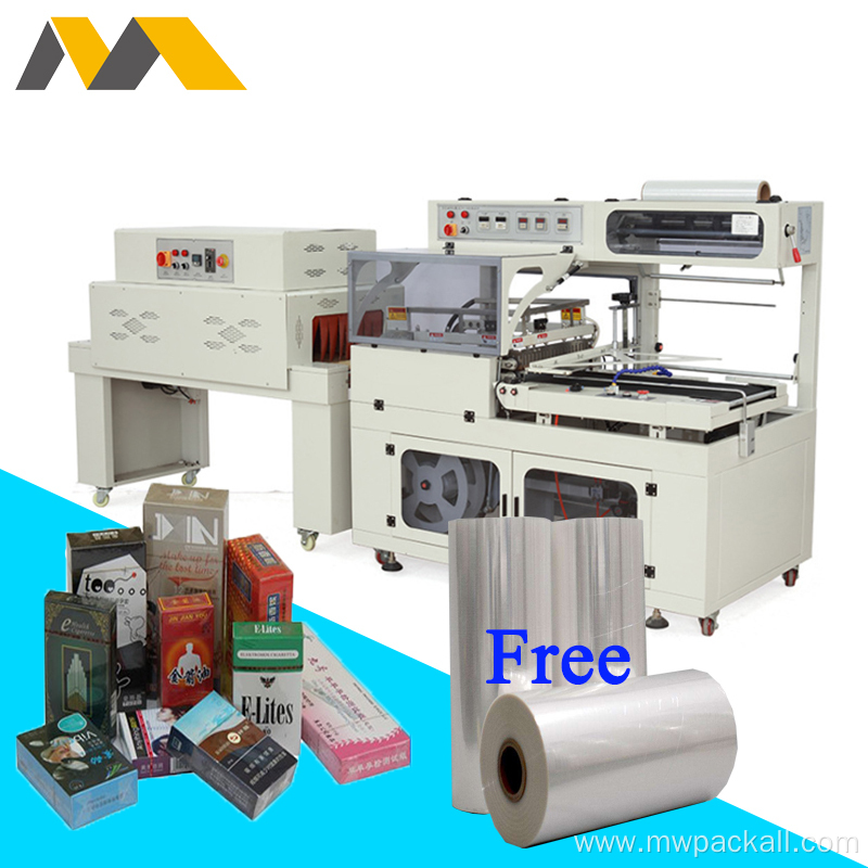 New designed compact auto type shrink wrapping machine POF shrink wrapping machine for hot sale