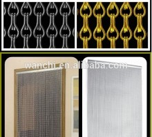 2016 hot sale hang ceiling deco mesh/diamond chain link mesh for restaurant wall deco