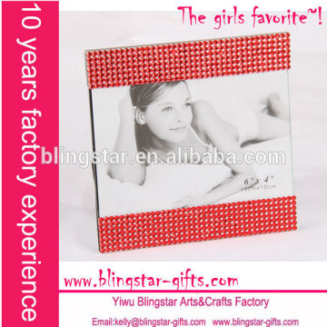 wholesale red rhinestone beaded picture frame