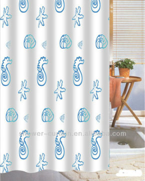 hot sales beautiful seashell shower curtain