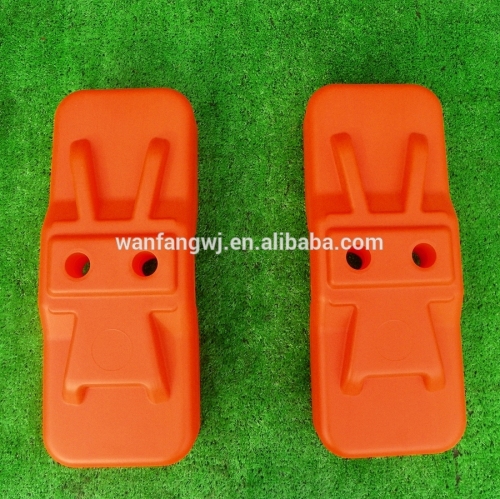 Fence Base in Orange & Red/ Plastic Fence Base/Temporary Fence Base