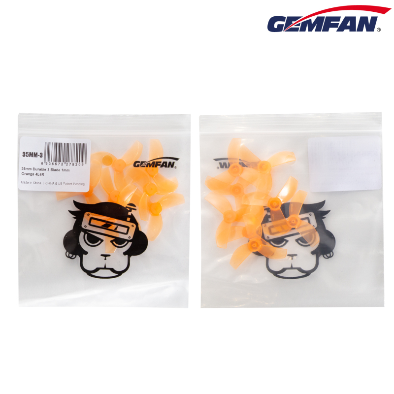 High Quality Professional Mini Props Gemfan 35mm PC 4 Pairs 3-blade Quadcopter Propeller