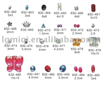 Acrylic stone button