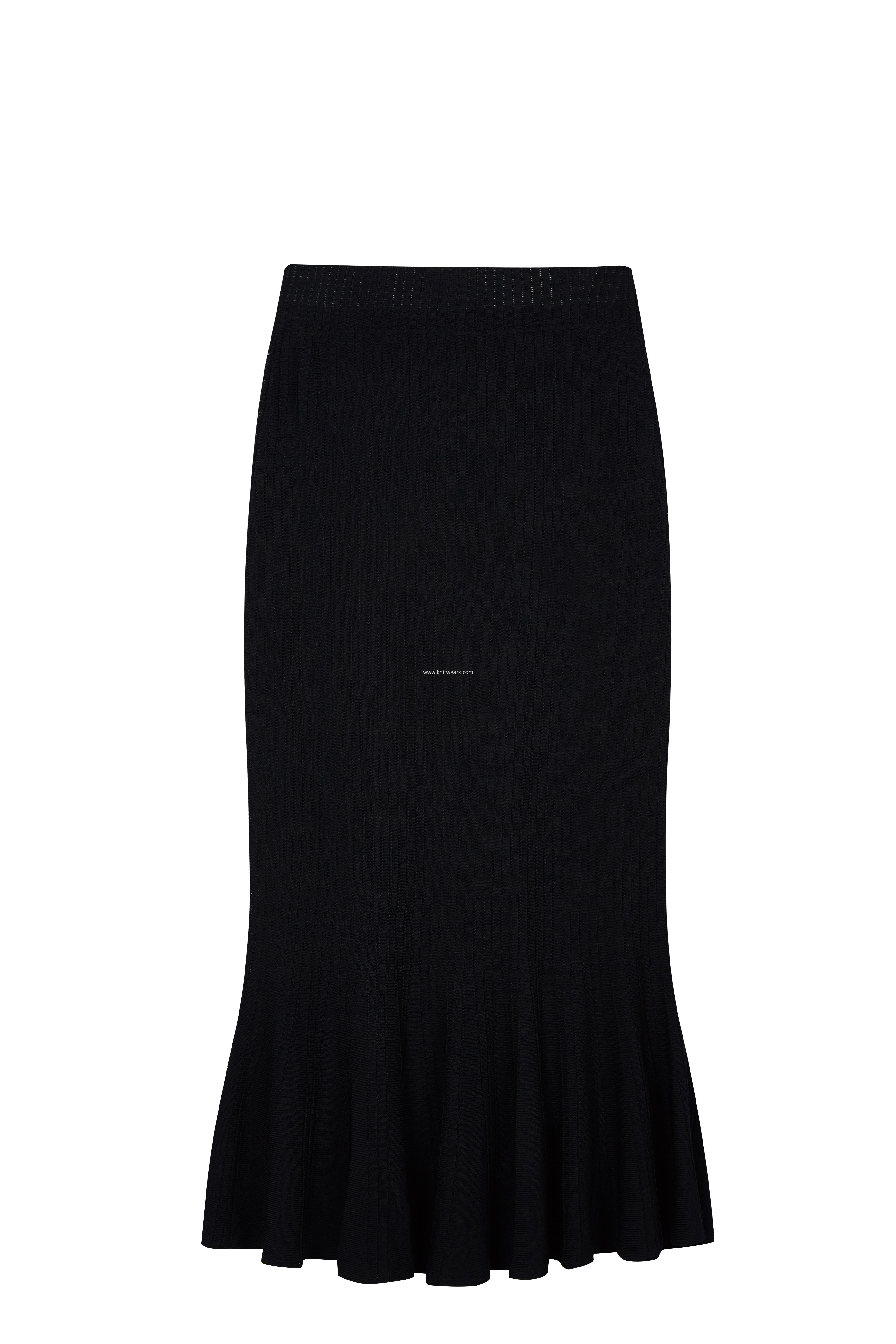 Women's Knitted Elastic Waist Fishtail Lady Skirt