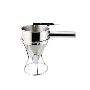 Stainless steel funnel flour liquid dispenser