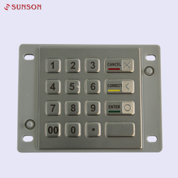 ဒေတာ encrypting အတွက် PCI လက်မှတ်သတ္တု Keyboard Keypad