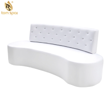 White leather sofa for guest waiting