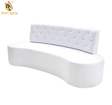 White leather sofa for guest waiting