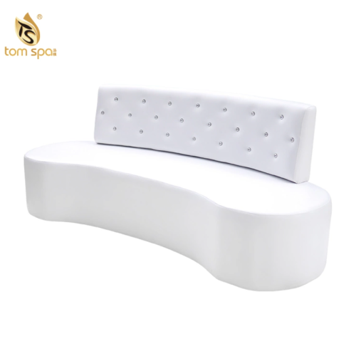 White leather sofa for guest waiting