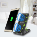 Chargeur rapide vertical de téléphone portable sans fil Qi 10W