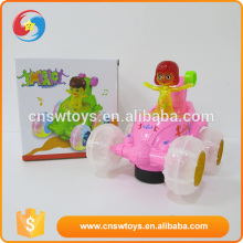 Promotional creative plastic pink baby girl plastic electric toy car