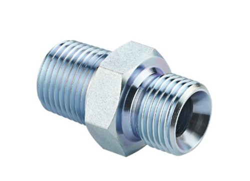 Brass hydraulic hose to hose pipe connectors