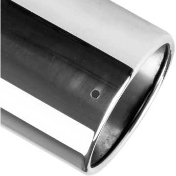 2.5 Inch Inlet 4 Inch Outlet Weld-On Silvery Exhaust Tip