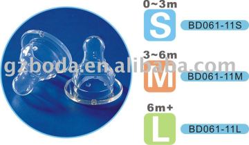 transparent funny silicone Baby Nipples