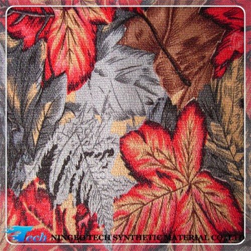 newest fashion cotton fabrics with shoe design for women sandels maple leaf (telas para zapatos)