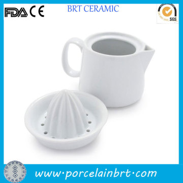 Ceramic white manual Citrus Juicer