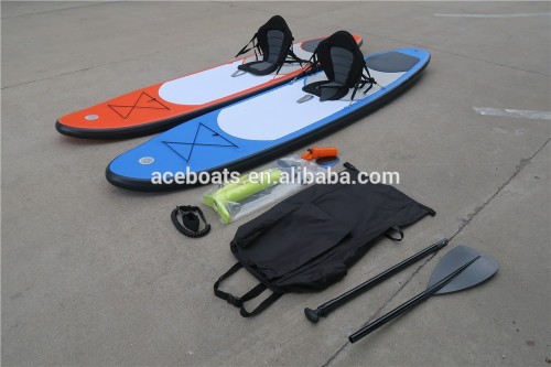 Customized drop stitch air deck inflatable surfboard with CE certificate for water fun