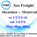 Shenzhen Ocean freight shipping container to Montreal