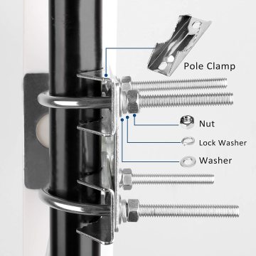 Mobile phone signal amplifier 4G logarithmic period antenna