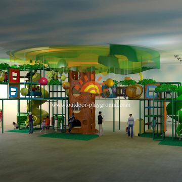 Huge Jungle Themed Indoor Playground Set For Kids