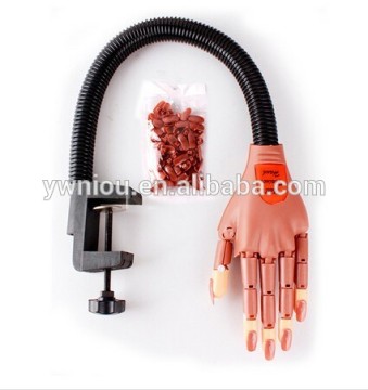 Rotate nail art model fake practice hand Training