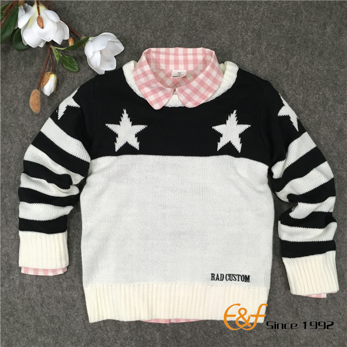 Black-white Color Sweater