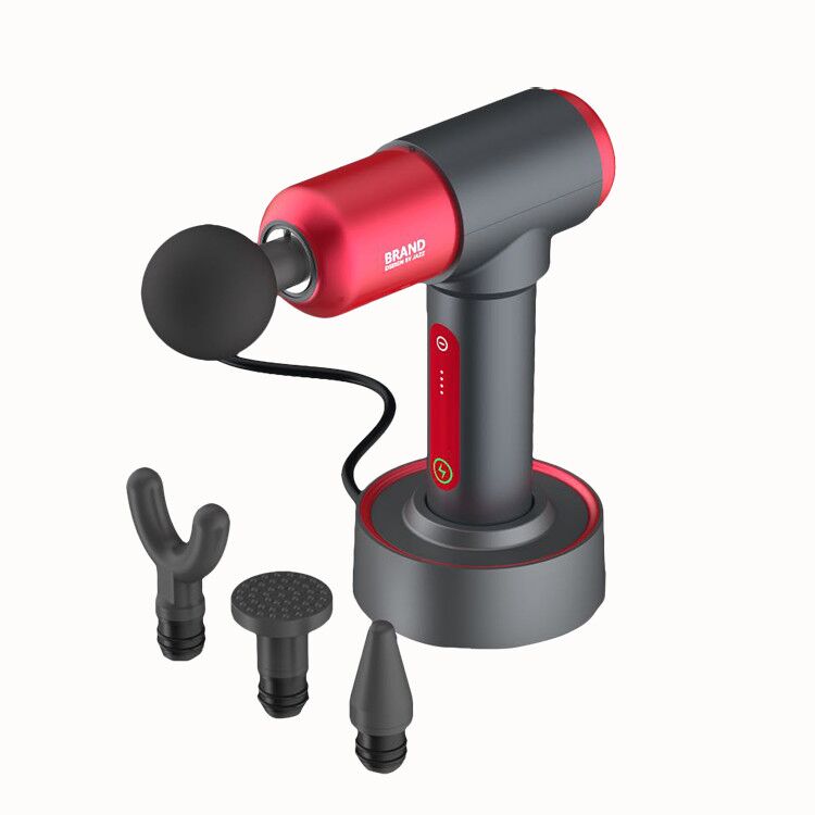 2020 New design dropshipping Factory Price handheld rechargeable battery massage gun with charging station