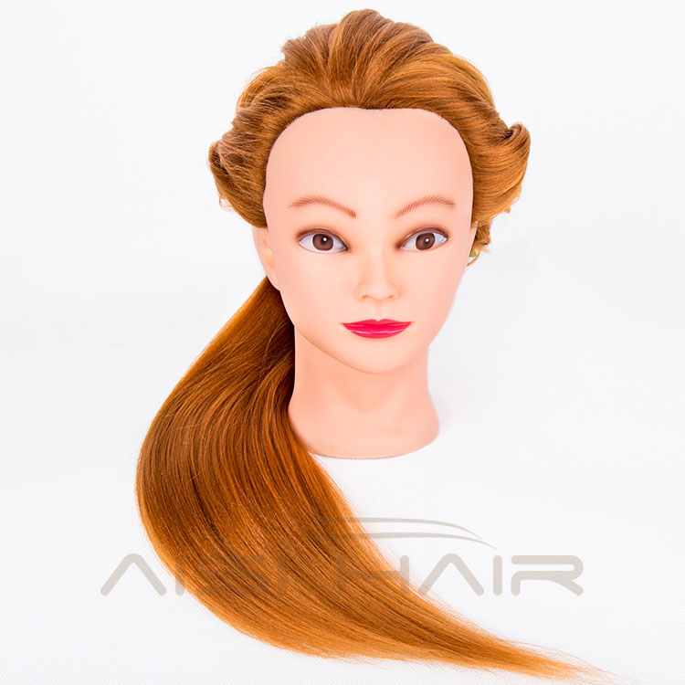 Direct Price Customizable Synthetic Hair Training Mannequin Head For Hairdressing School