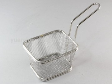 Round chip basket stainless steel fryer basket