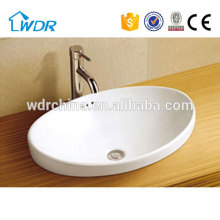 Art design sanitary ware ceramic made in China oval bathroom wash basins
