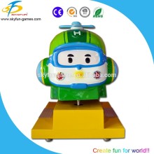 Fiberglass factory price coin push kiddie ride