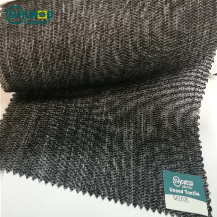 Polyester Adhesive Warp Knitted Weft Inserted Fabric Fusible Interlining for Garment