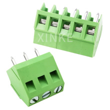 Screw type PCB terminal block 45 degree angle wiring