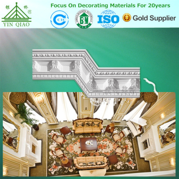 Home Decoration Fiberglass Gypsum Material Plaster Coving Cornice