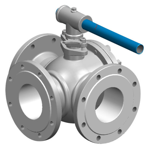 Three-Way Flanged Ball Valves